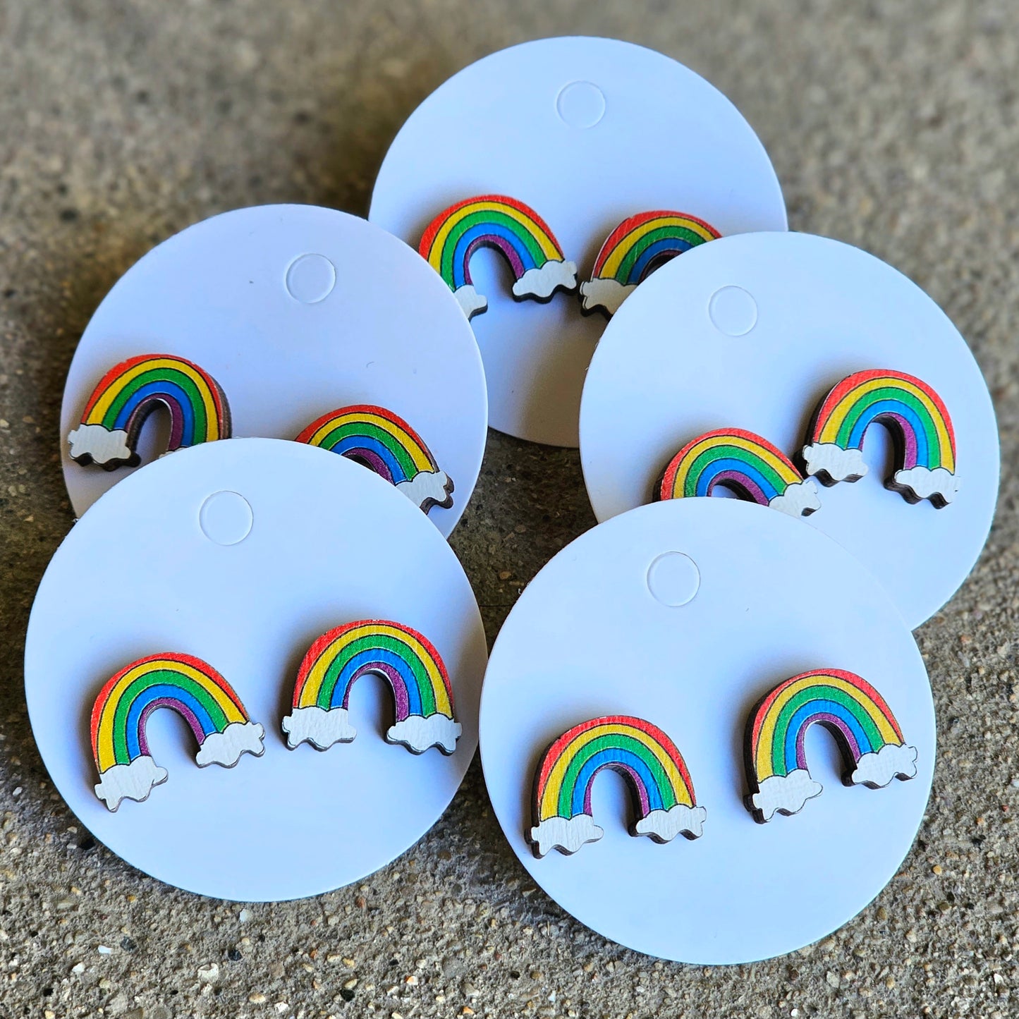 Rainbow earrings