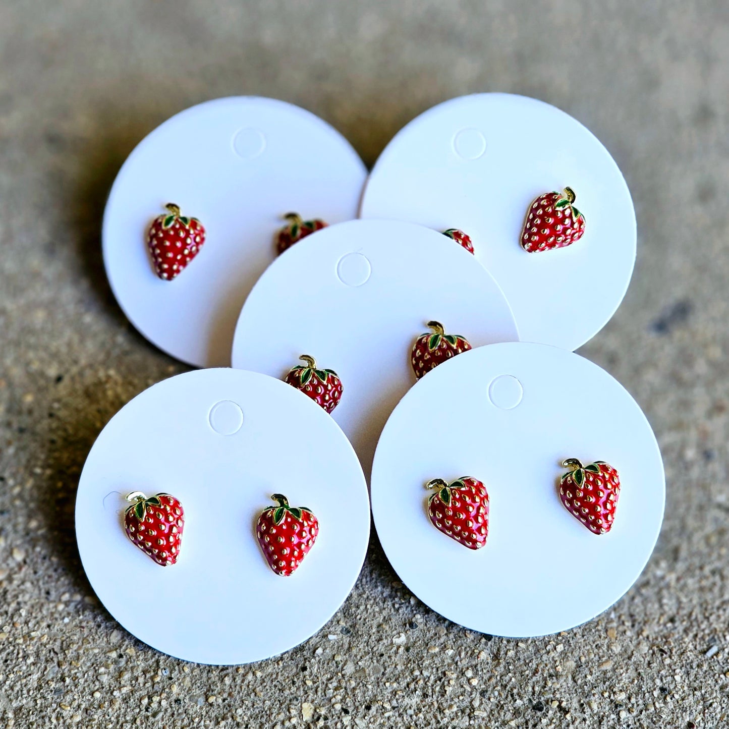 Strawberry earrings