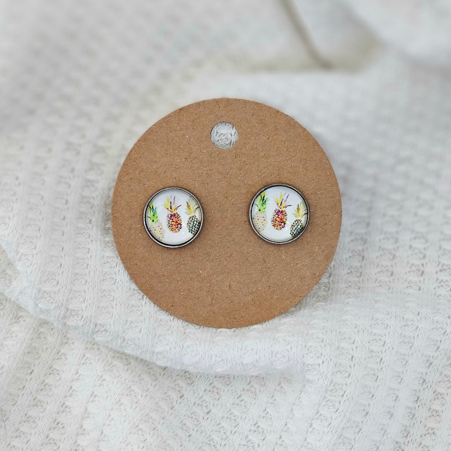 Pineapple trio earrings