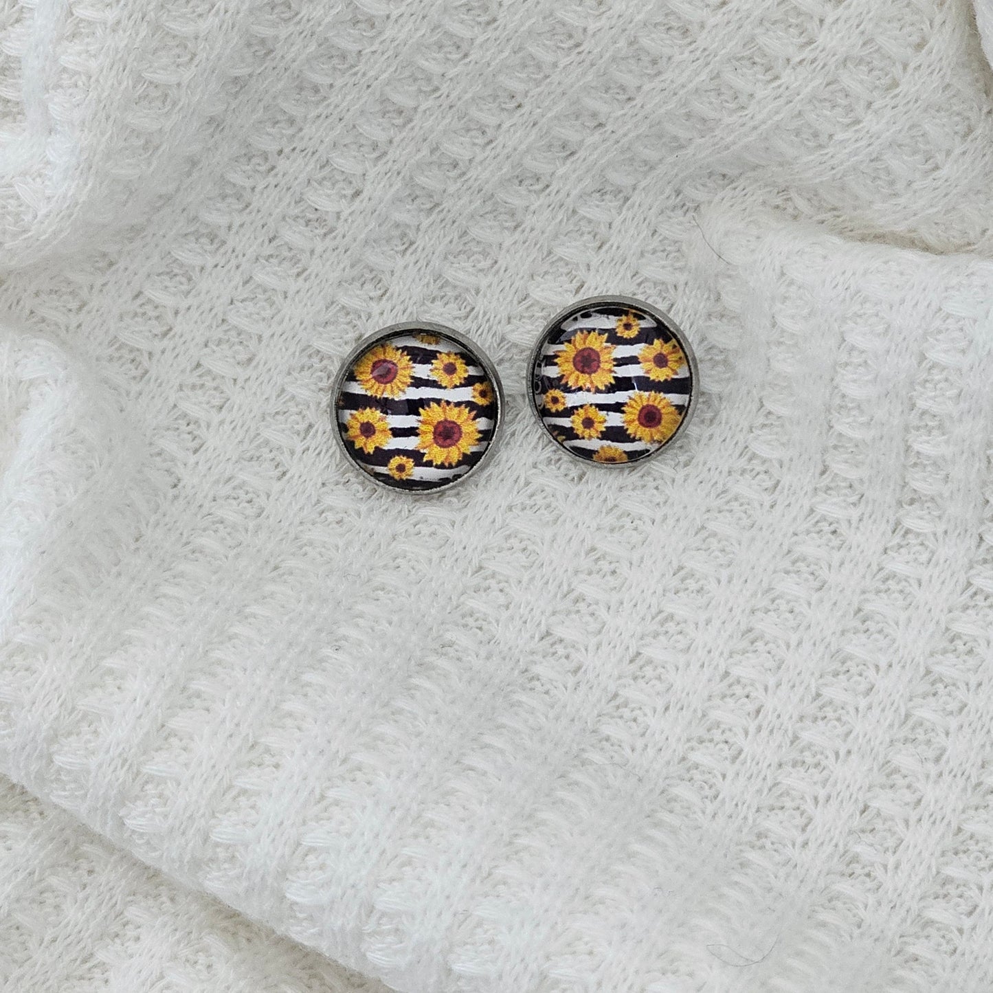Sunflower earrings