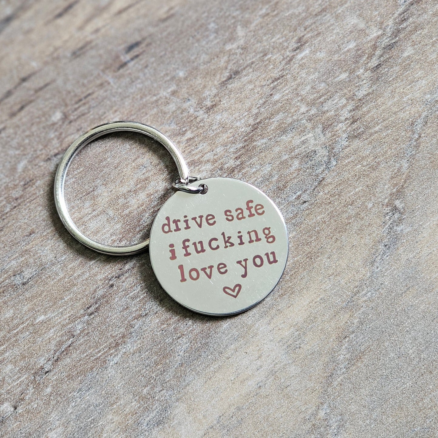 Drive safe keychain