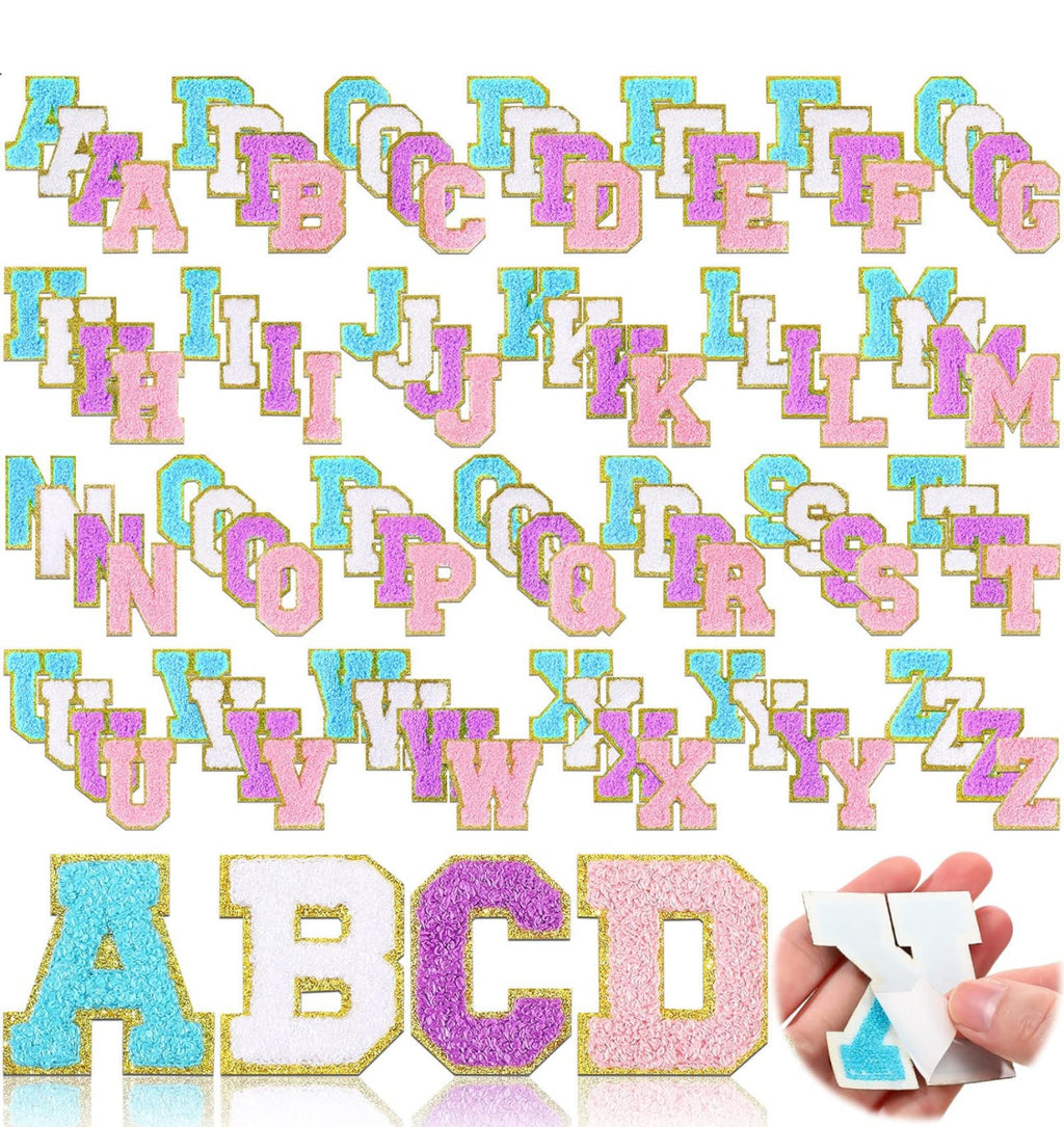 Patch Chenille Letter - Solid Color