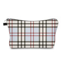 Pouch - Plaid Blue Tan