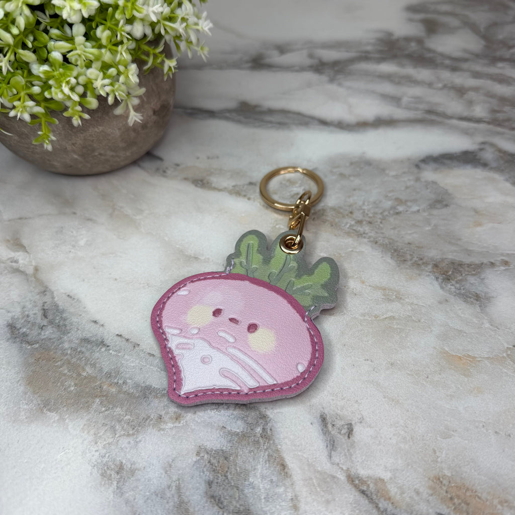 Keychain - Faux Leather Fruit
