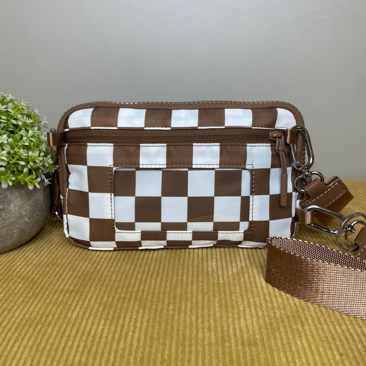 Remi - Nylon Crossbody Checkered