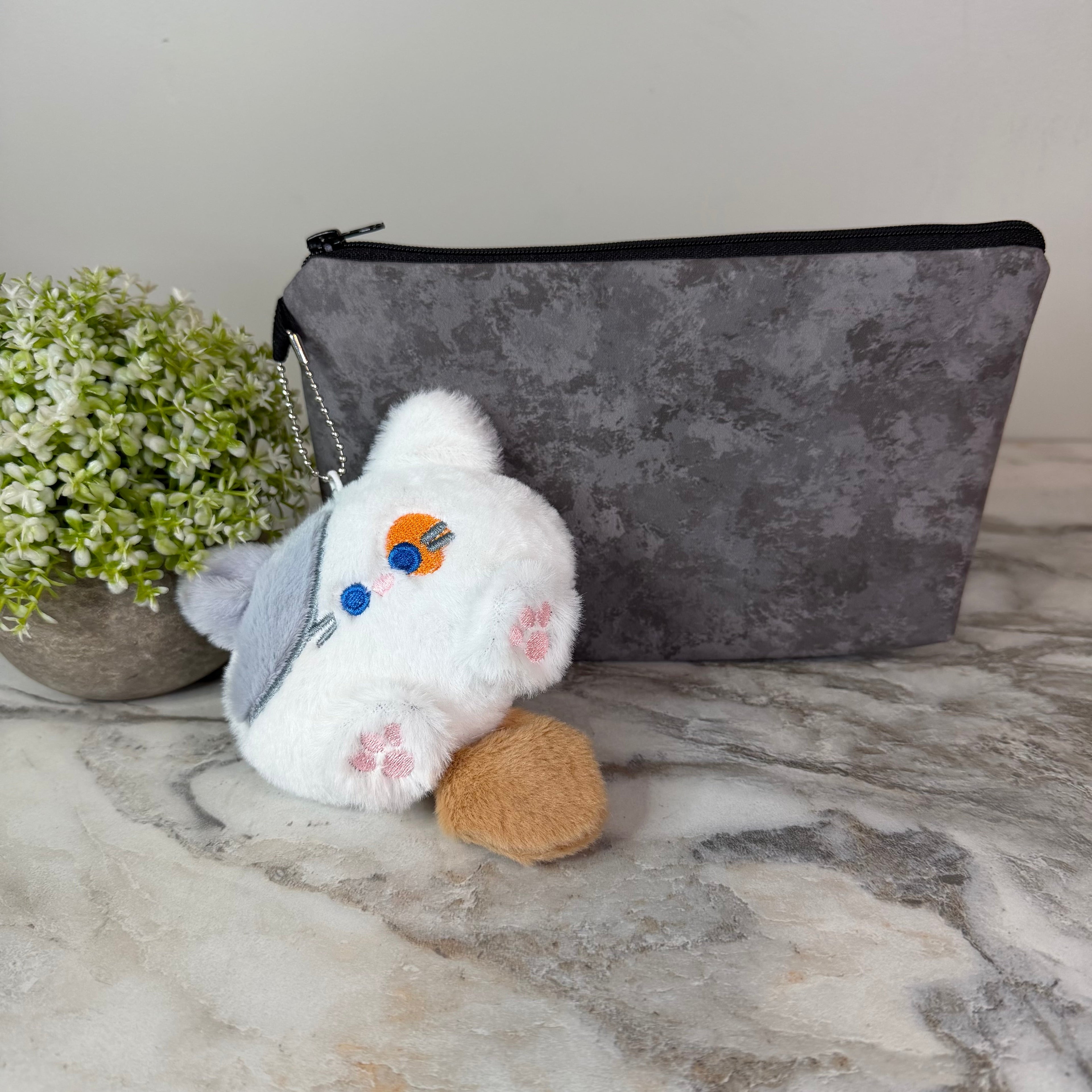 Bundled Set - Pouch + Cat Keychain