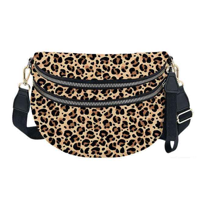 The Roni Nylon Crossbody - Animal Print