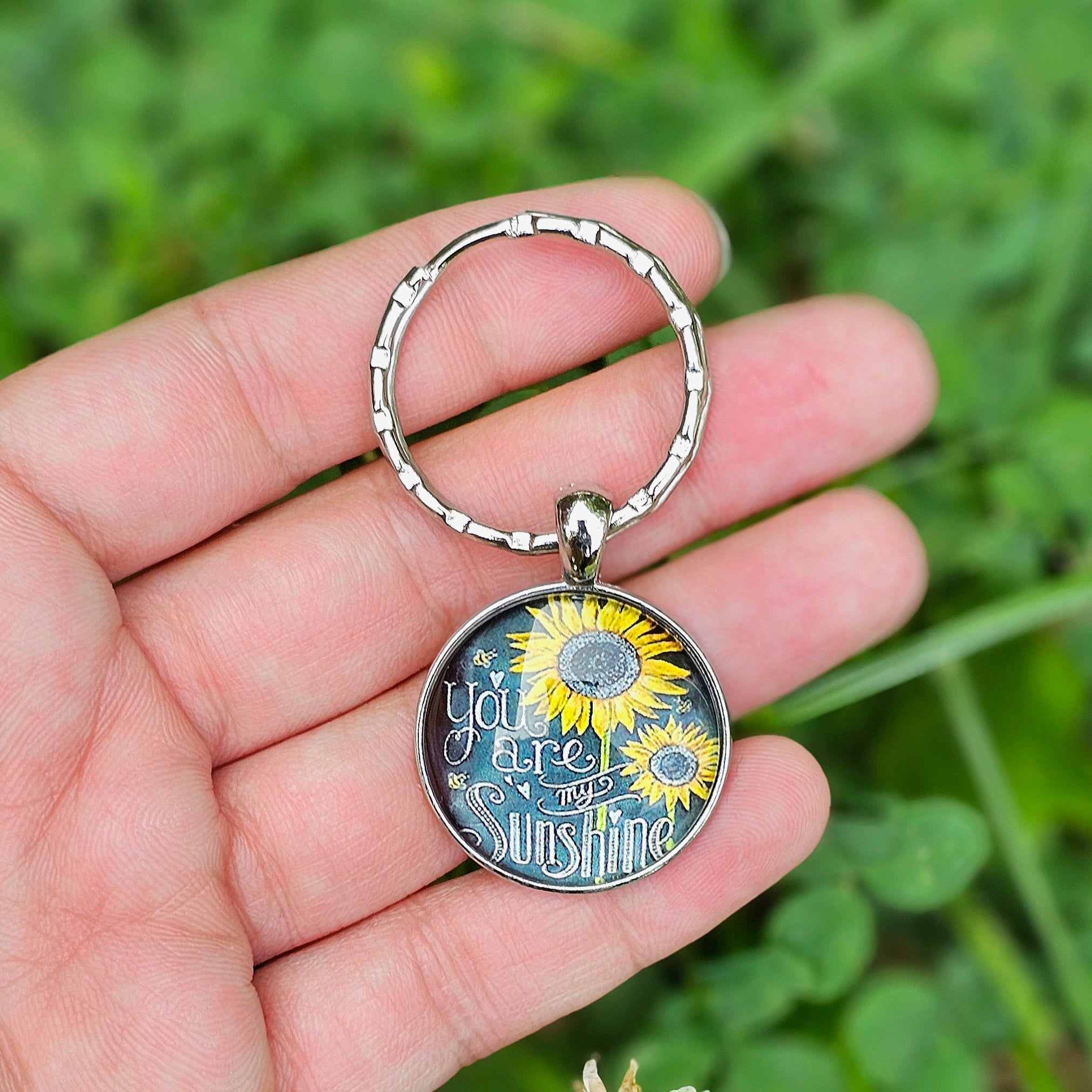 You are my sunshine keychain