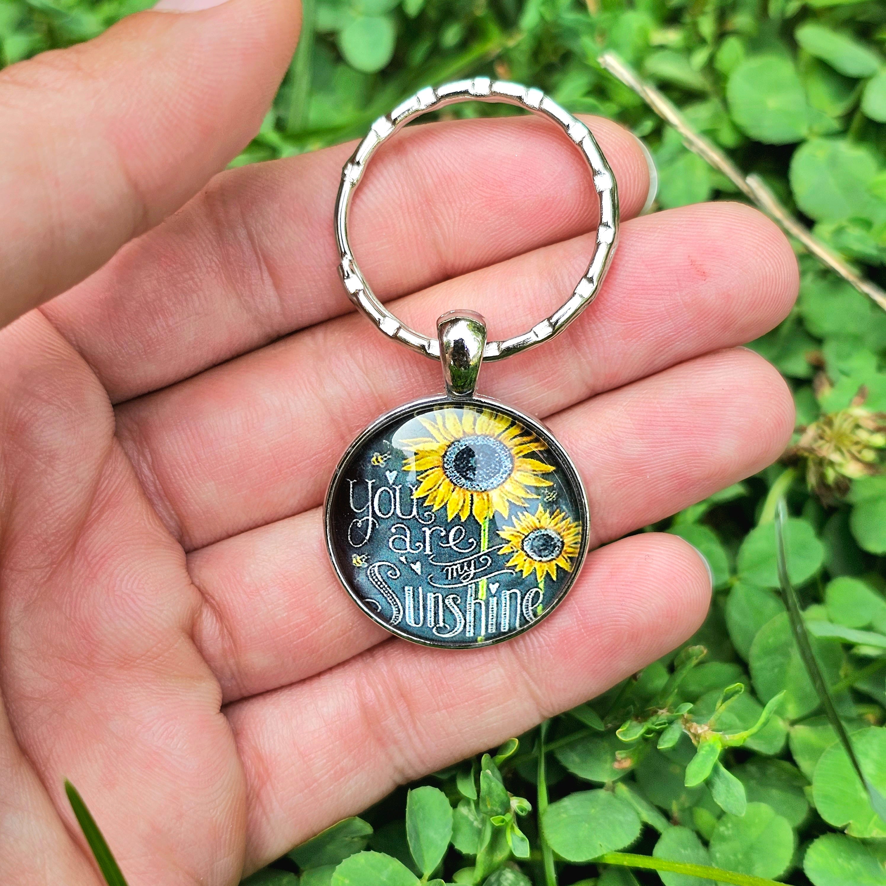 You are my sunshine keychain