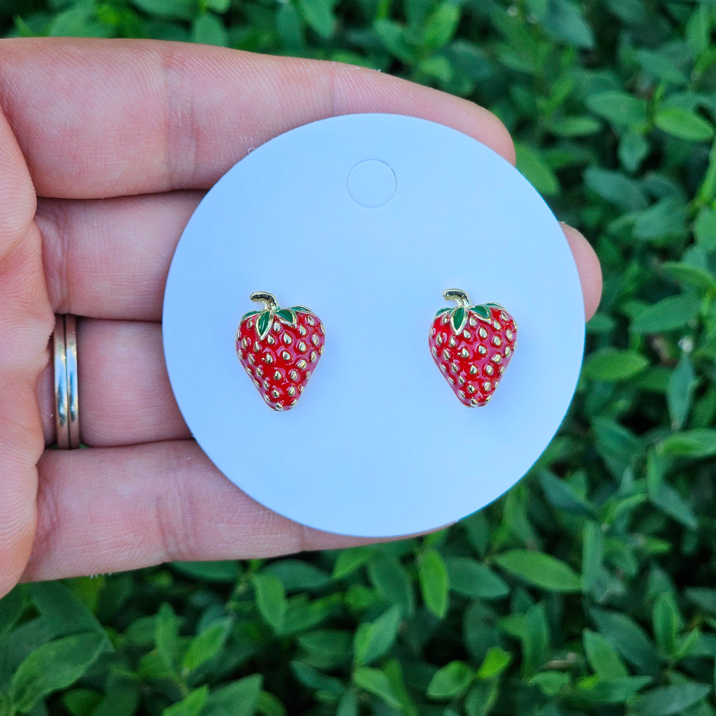 Strawberry earrings
