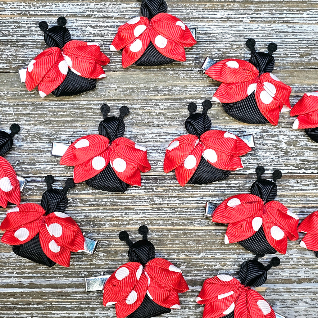 Ladybug clip set