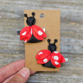 Ladybug clip set