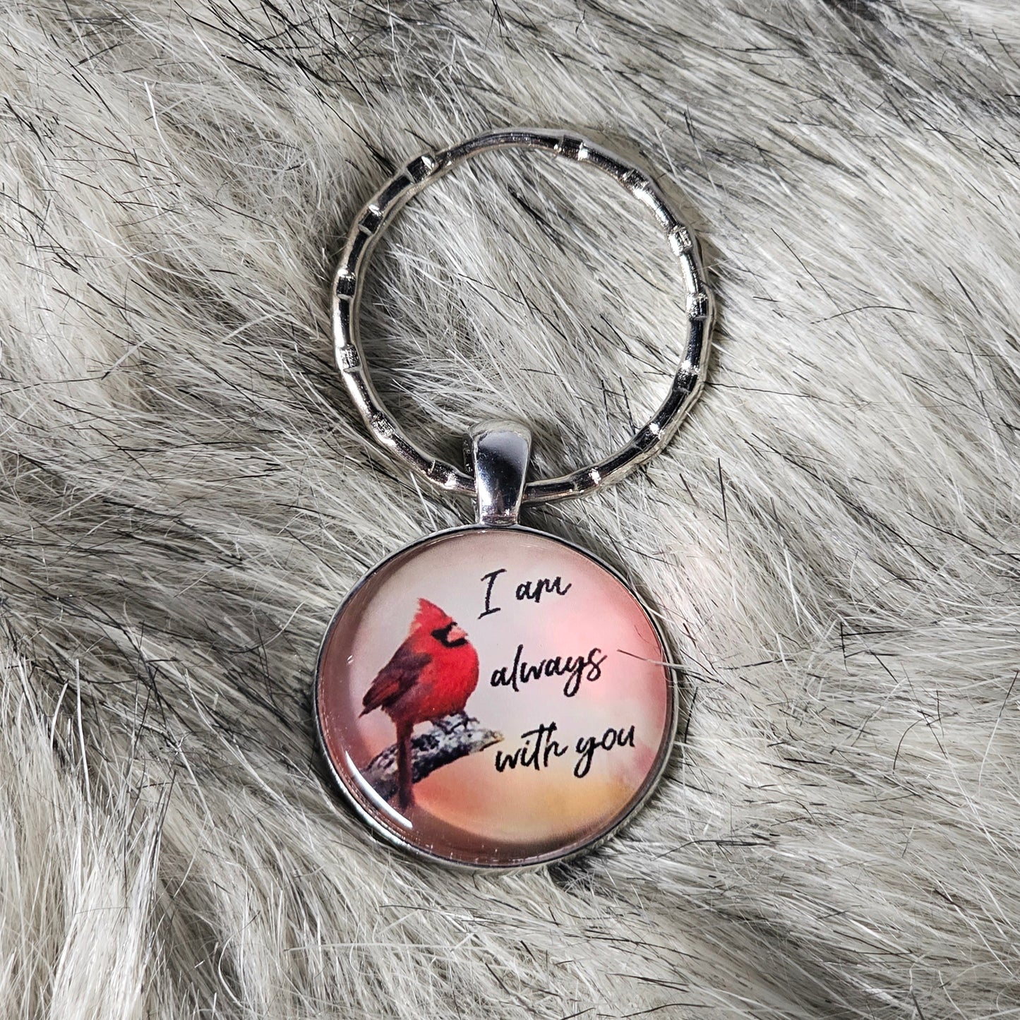 Cardinal keychain