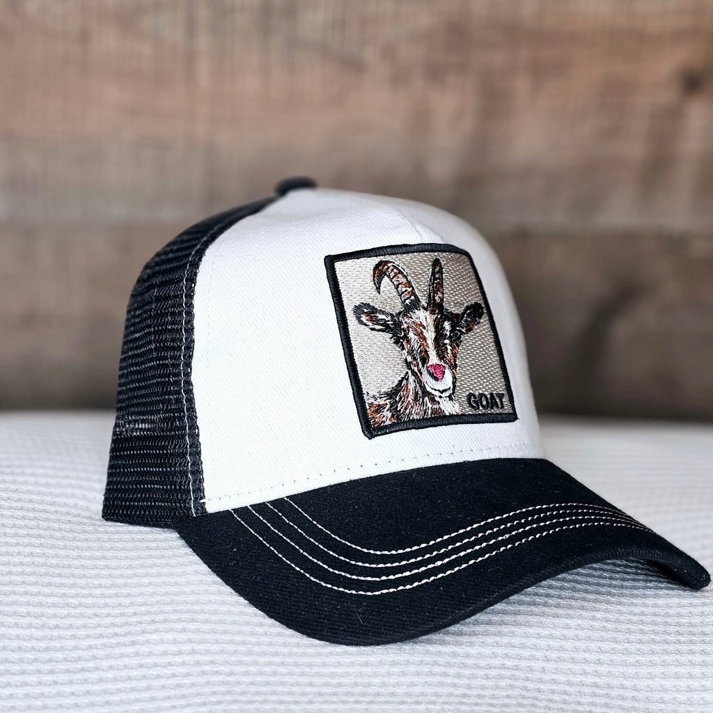 Goat Hat - Black/White