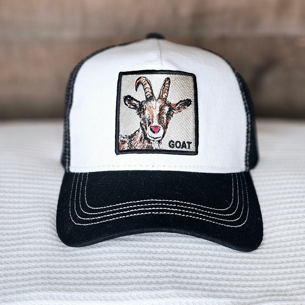 Goat Hat - Black/White