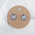 Cow print earrings