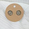 Cheetah print earrings