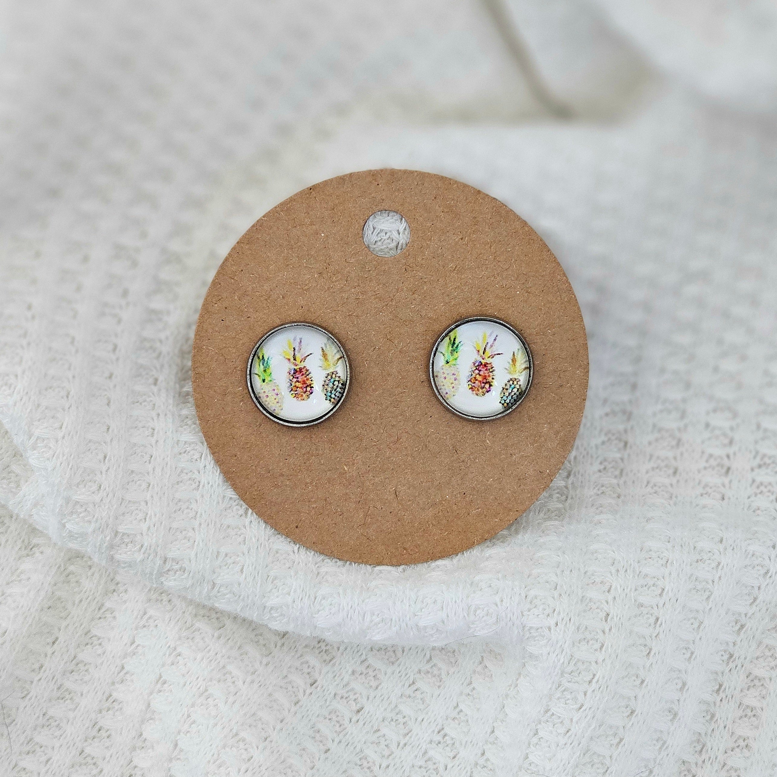 Pineapple trio earrings