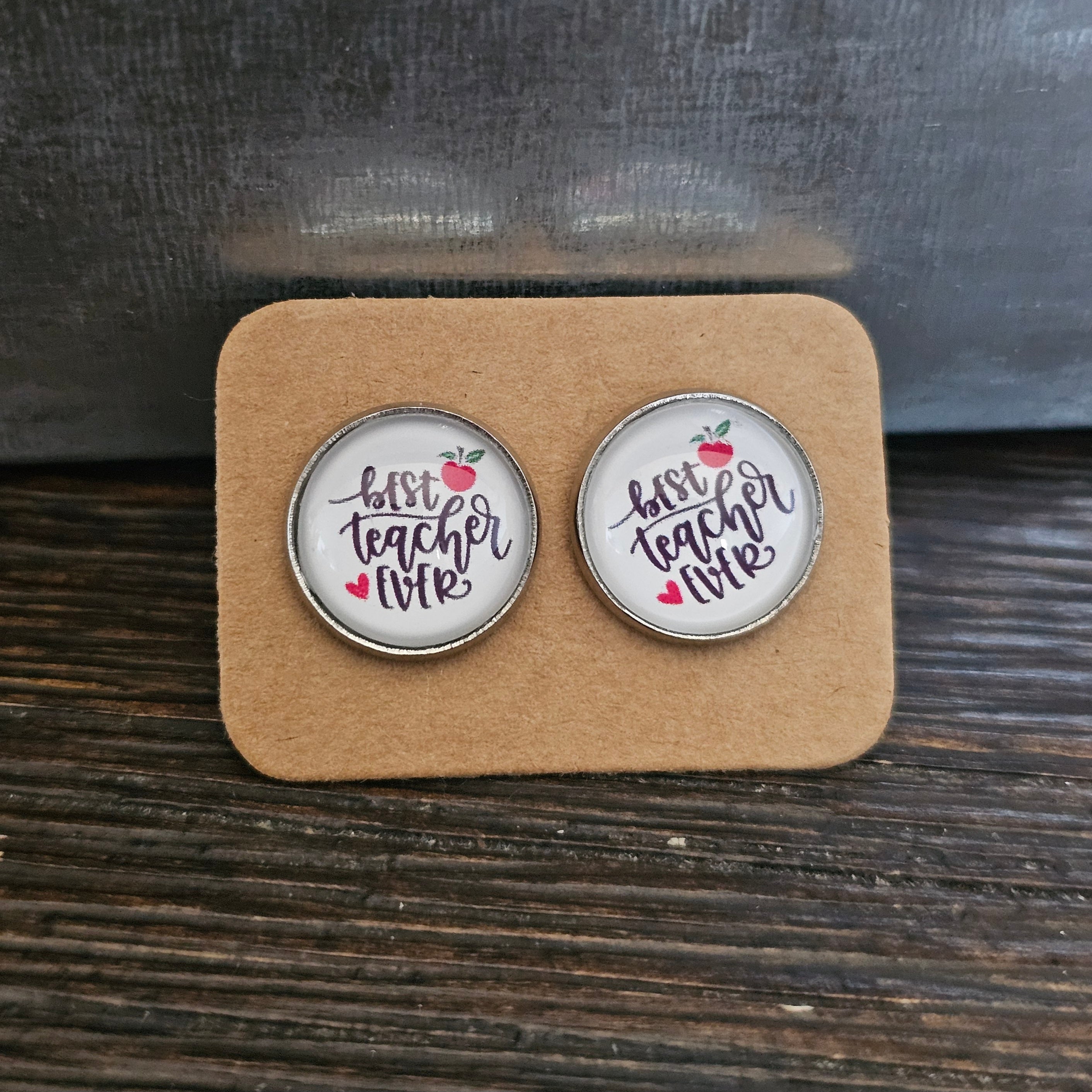 Best teacher ever earrings