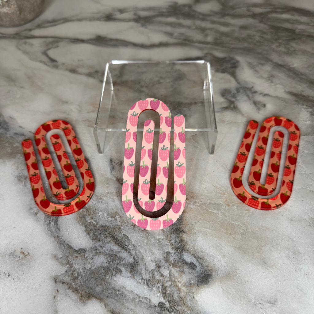 Jumbo Paperclip - Strawberries