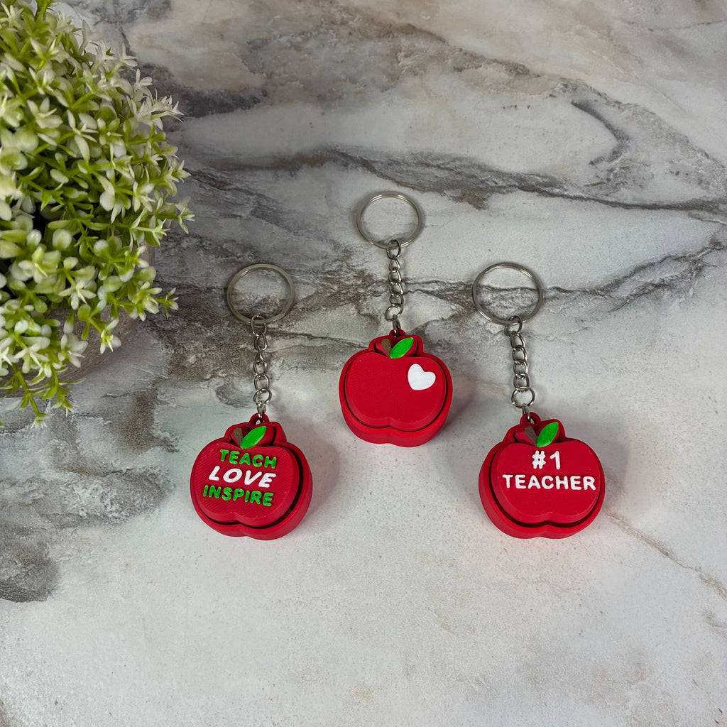 Keychain Clicker Toy - Apple Teacher