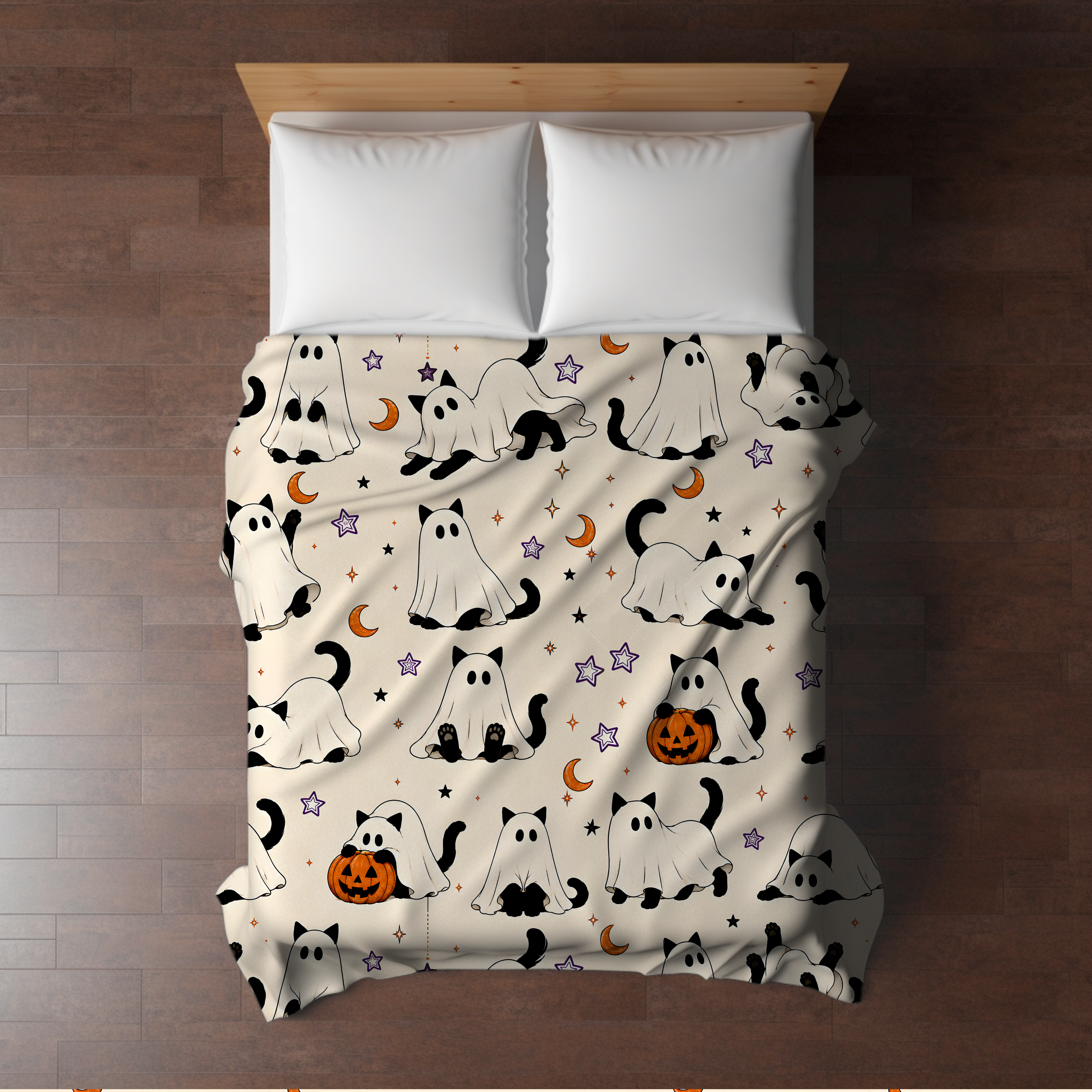 Blanket Halloween #4 - Ghost Cats - PREORDER