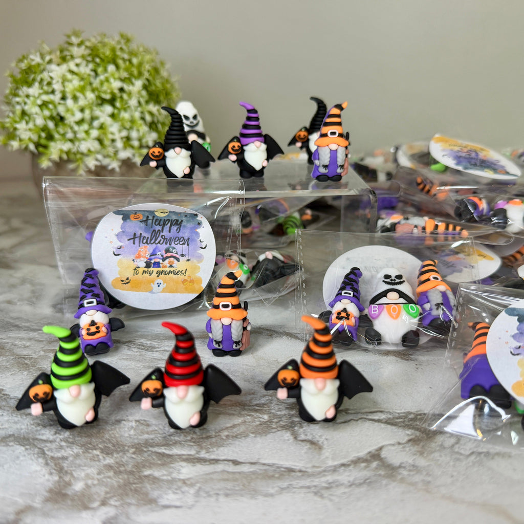 Gnome Figurines  - Halloween Assortment (3 pack) - Halloween Sticker