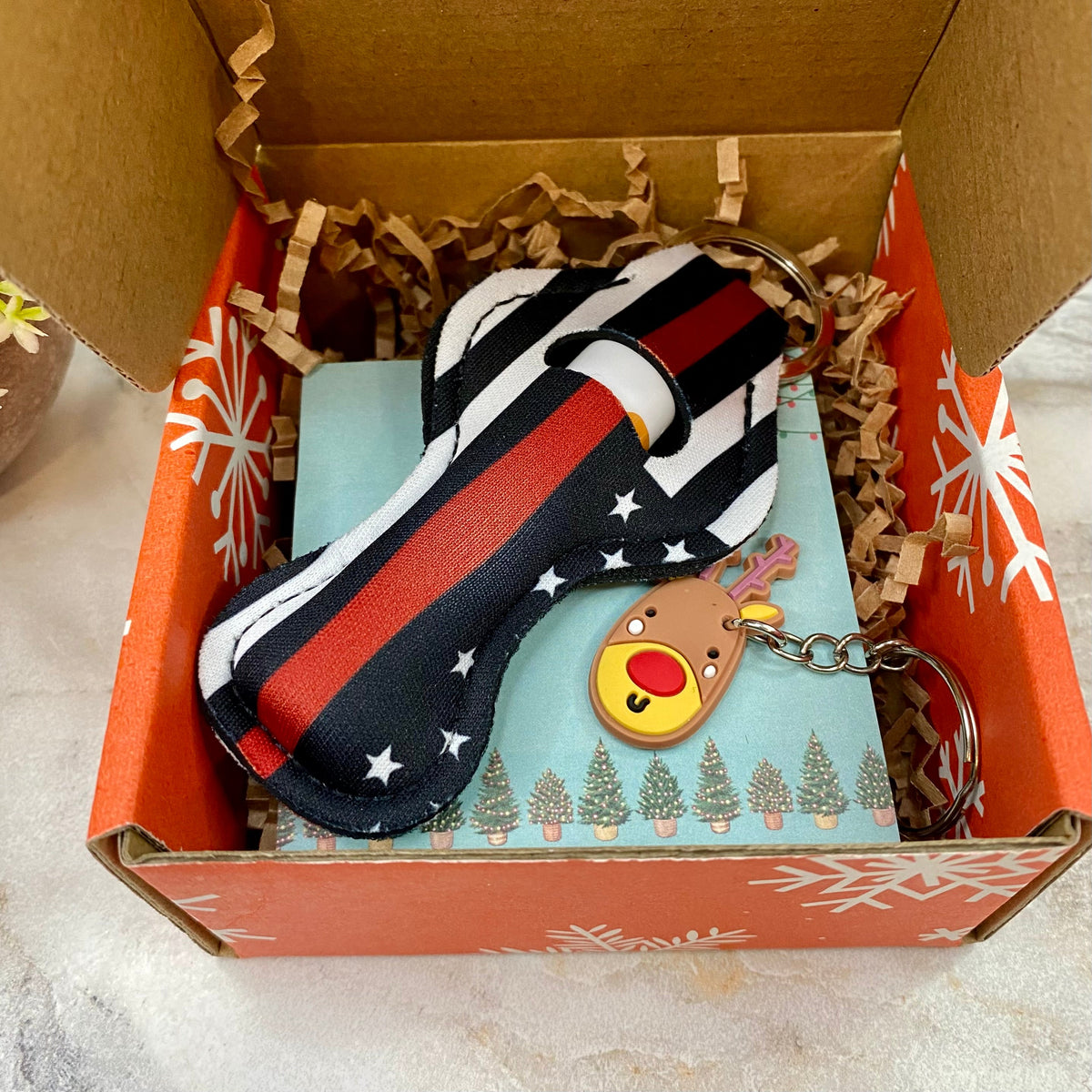 Christmas Gift Box with Crinkle Paper - Extra Small