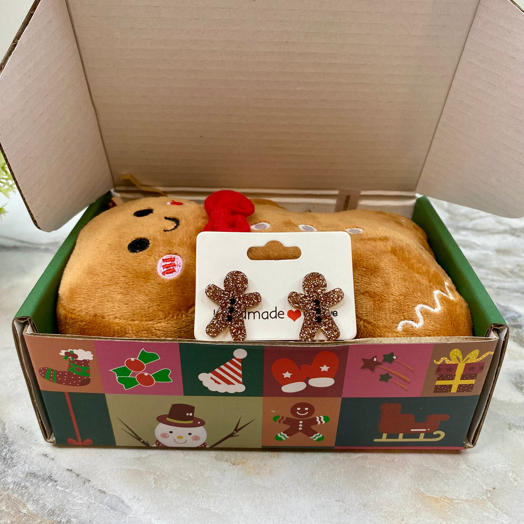 Christmas Gift Box with Crinkle Paper - Small