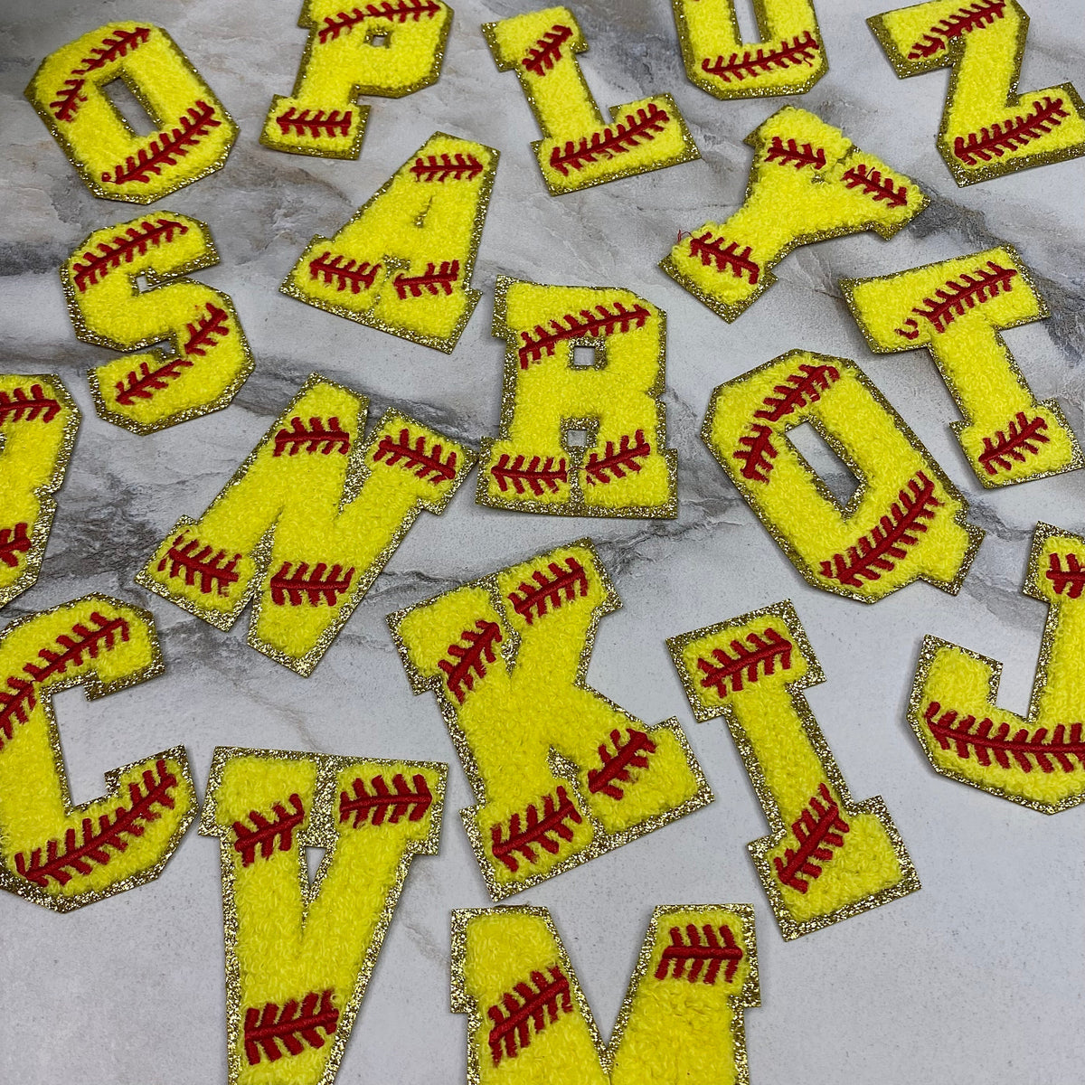 Patch Chenille Letter - Softball
