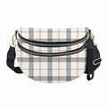 The Roni Nylon Crossbody - Plaid Stripe