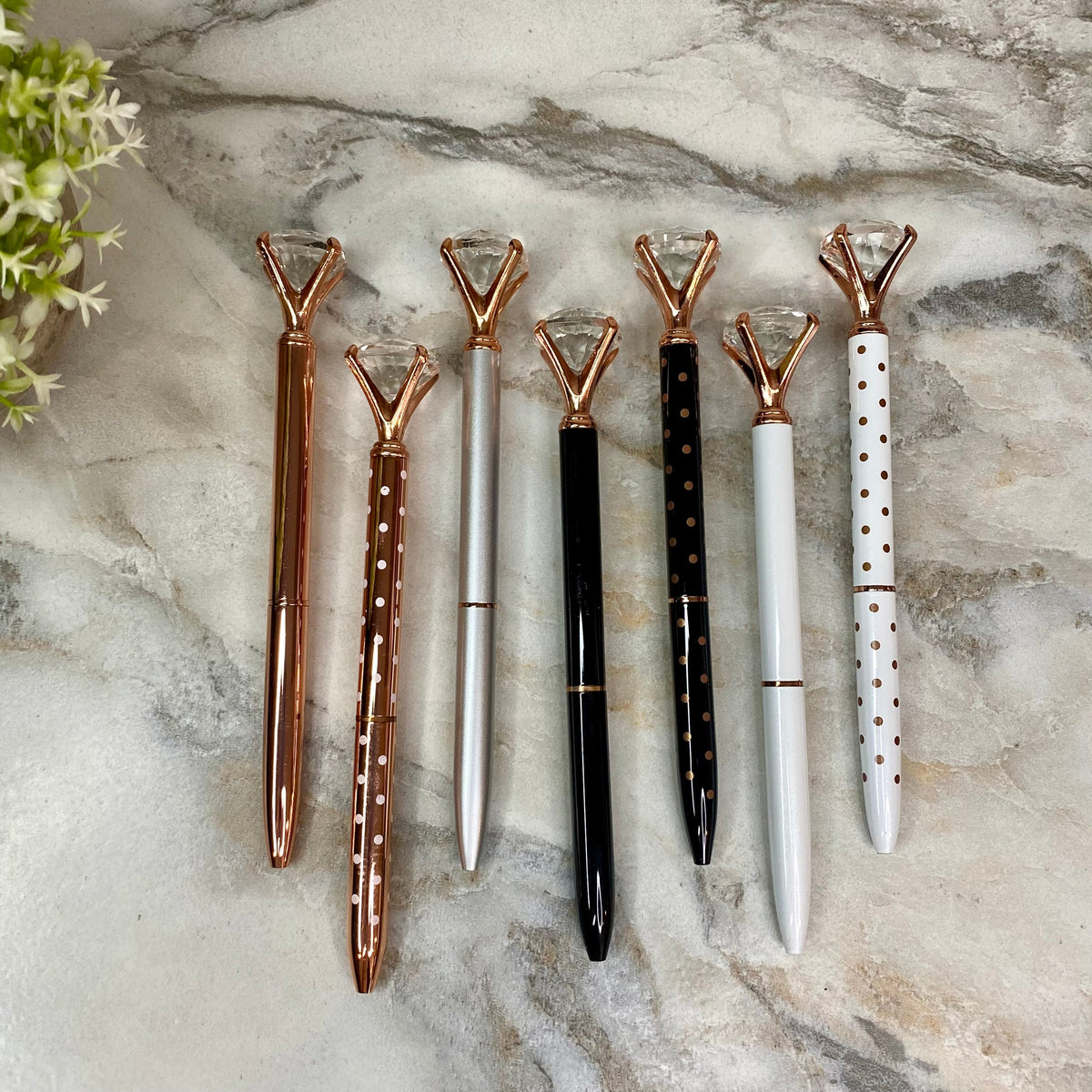 Pen - Diamond Metal Rose Gold Mix