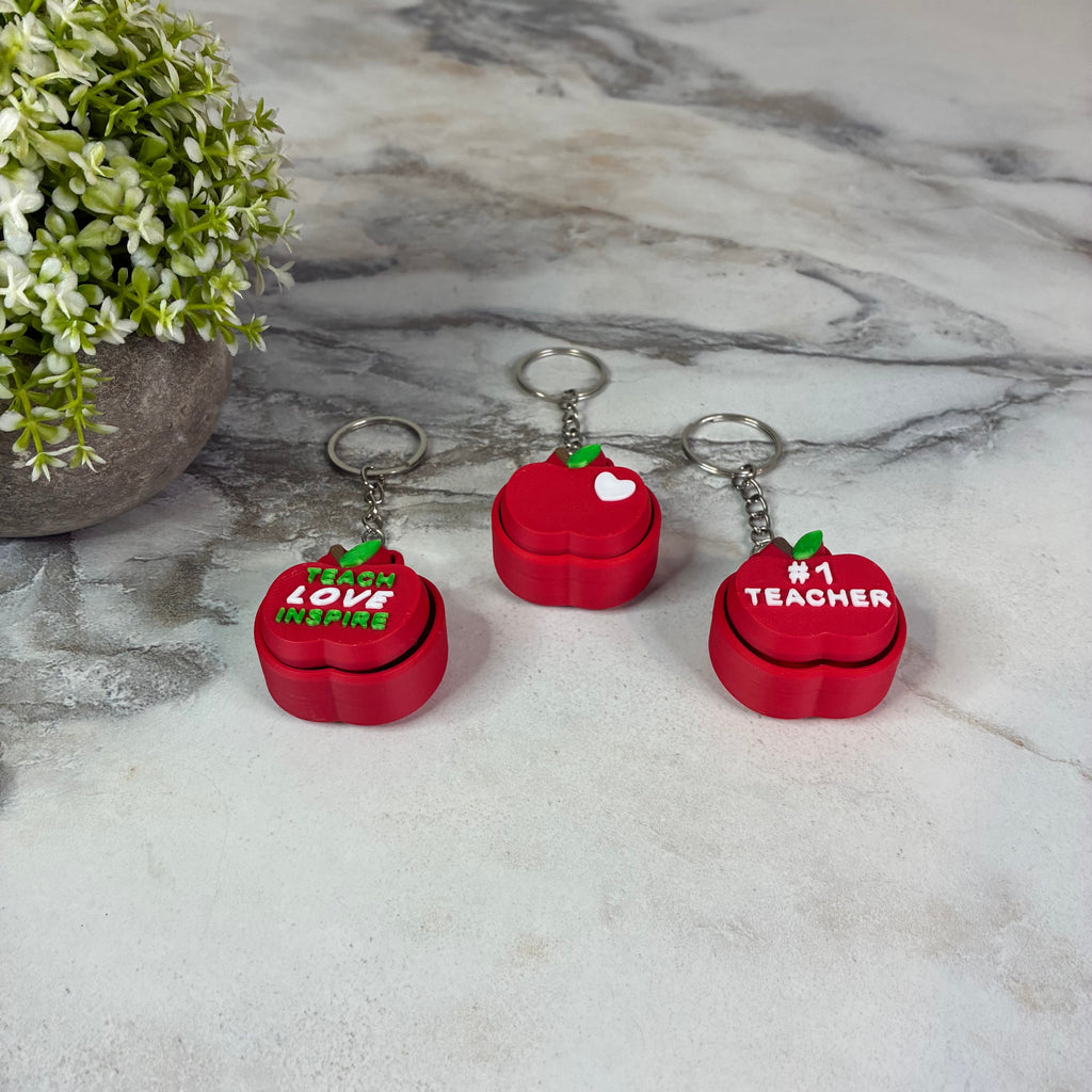 Keychain Clicker Toy - Apple Teacher