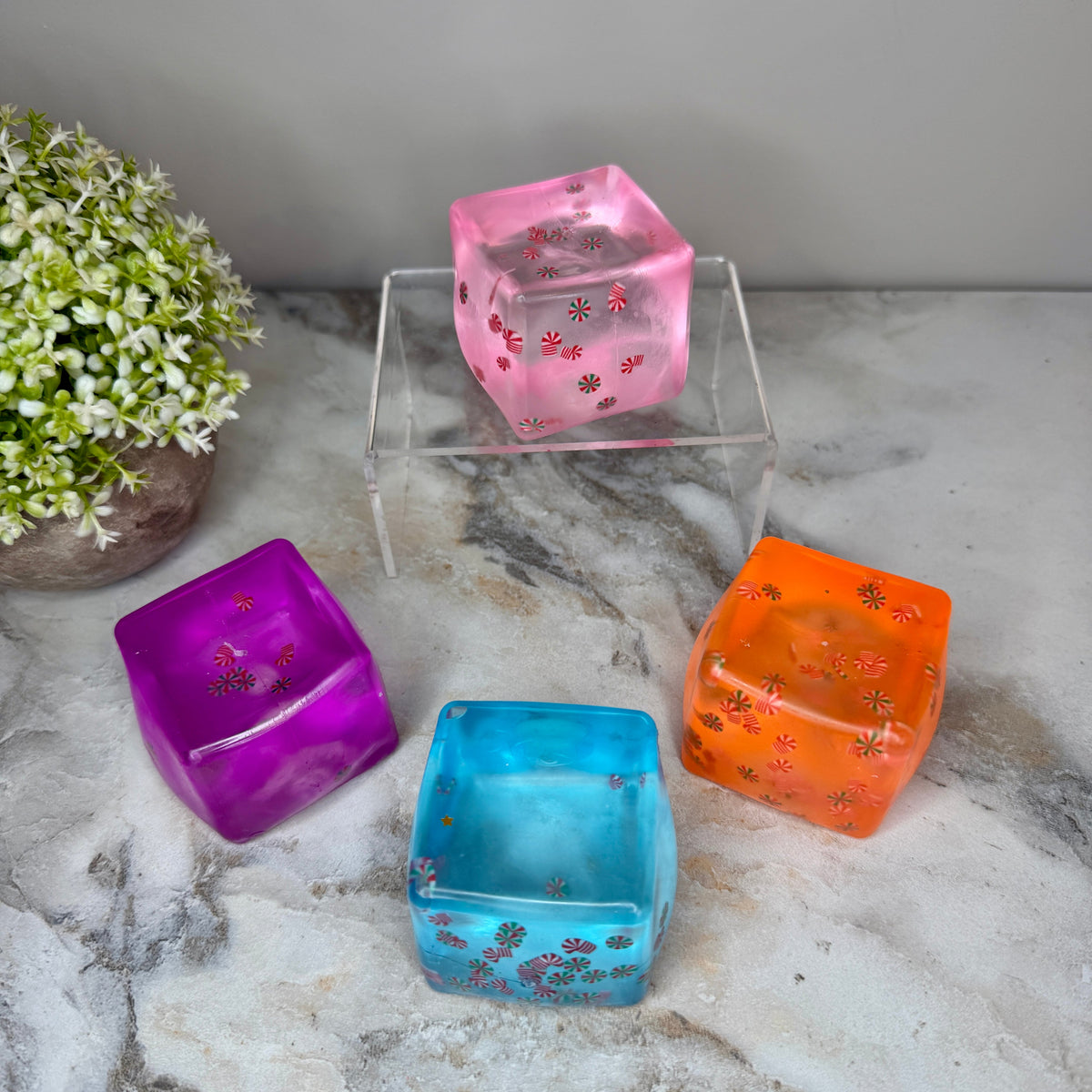 Squishy Toy - Christmas Sprinkle Cube