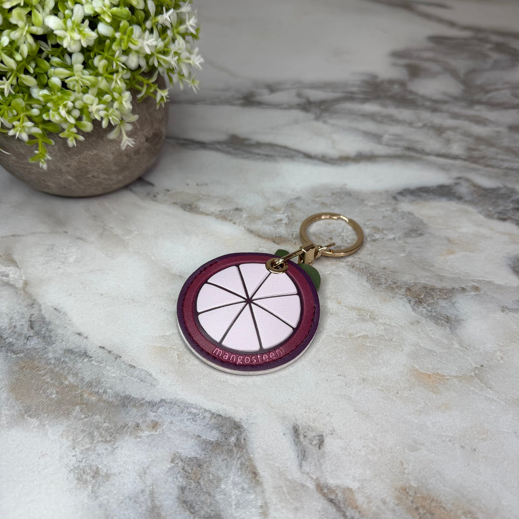 Keychain - Faux Leather Fruit