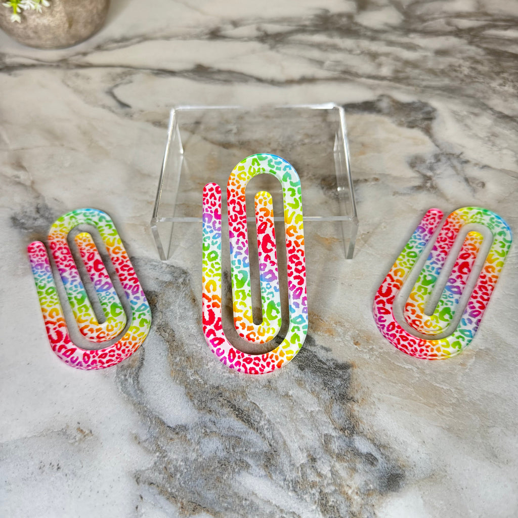 Jumbo Paperclip - Colorful Animal Print