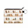 Mini Pouch - Book Owl Bookshelf