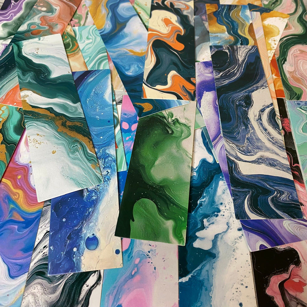 Bookmark - Marbled Paint Mix