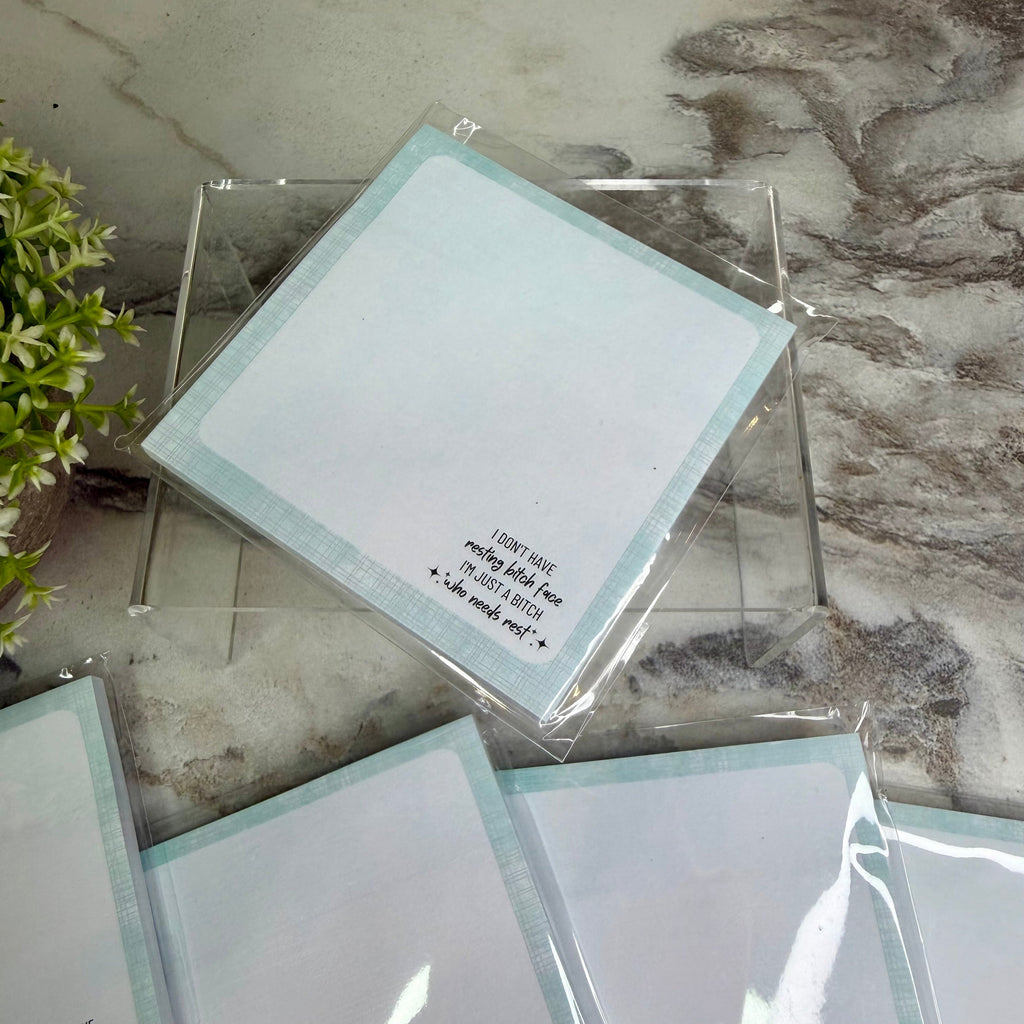 The Sticky Note Collection - Adult, Resting Bitch Face