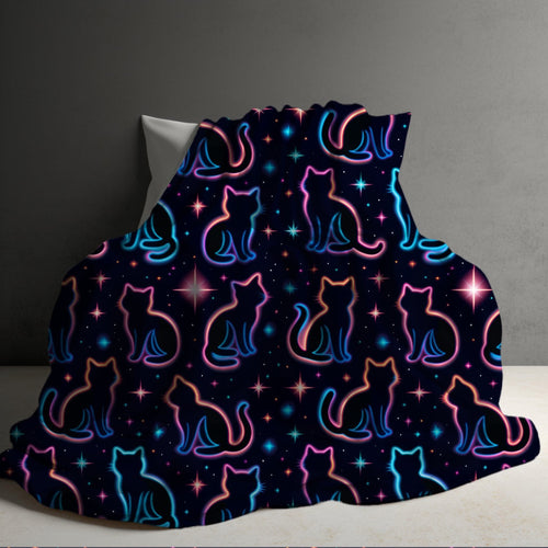 Blanket Halloween #28 - Neon Cats - PREORDER