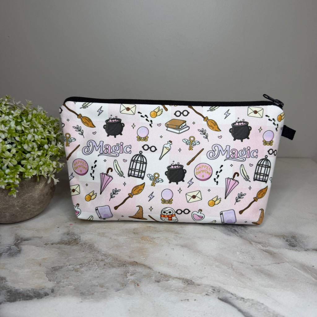 Pouch - Magic Pink White Check