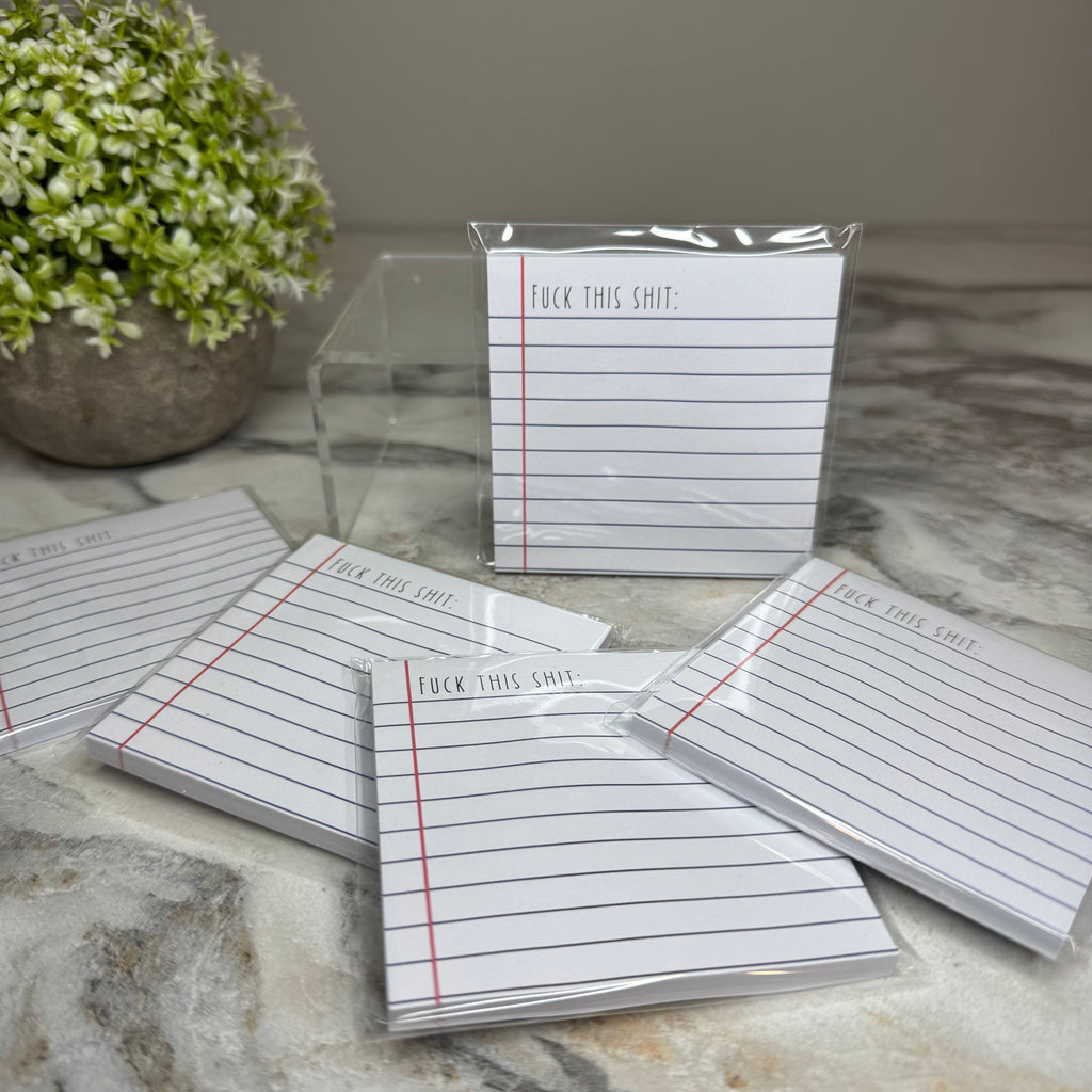 The Sticky Note Collection - Adult, Fuck This Shit