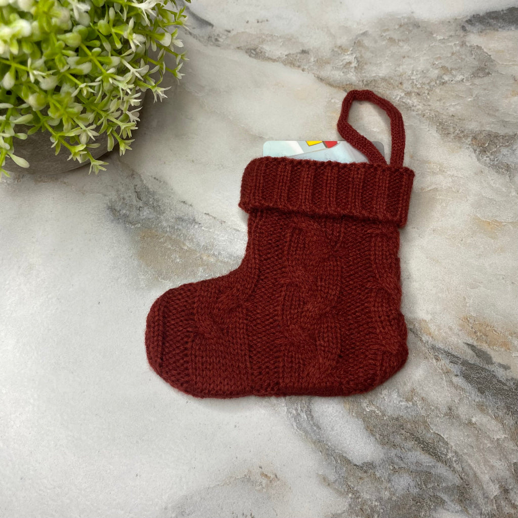 Mini Stocking Gift Holder Ornament Christmas