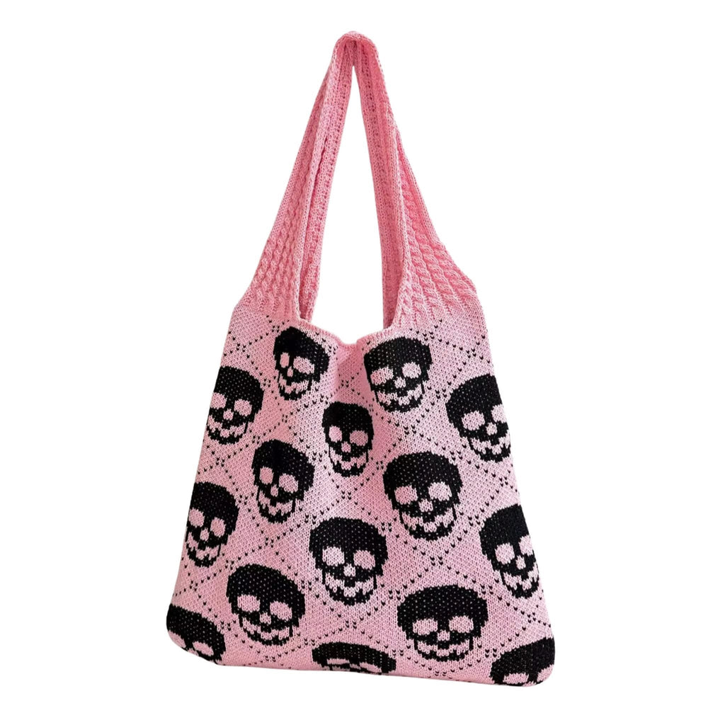 Tote Bag - Knit Sweater - Skull