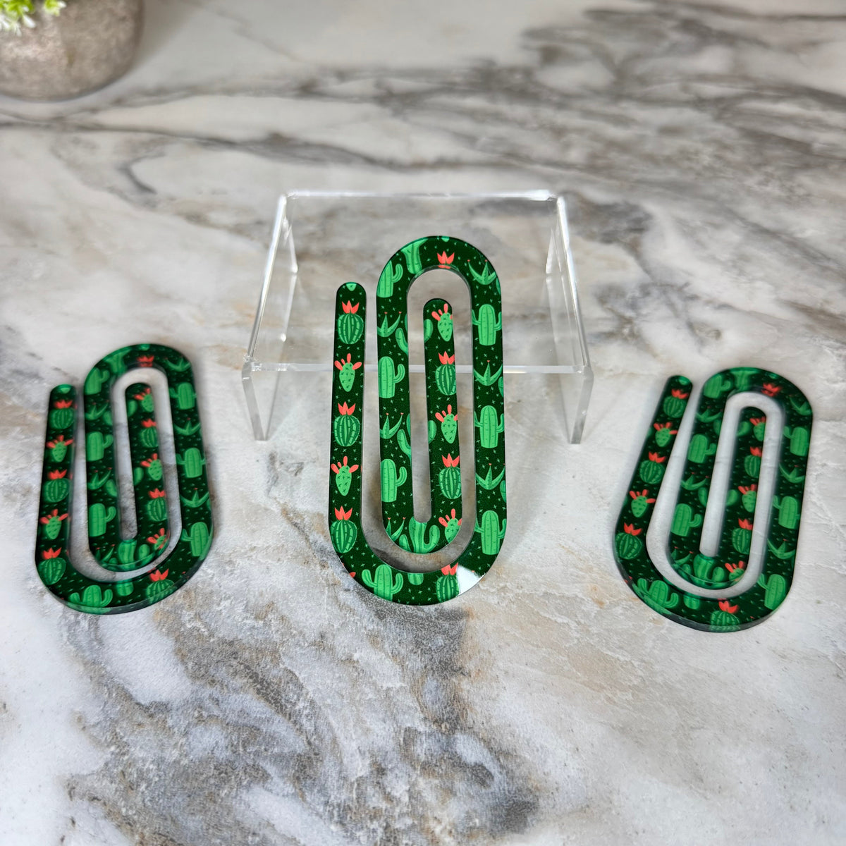 Jumbo Paperclip - Cactus
