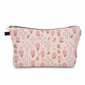 Pouch - Religious Pink Floral Cross