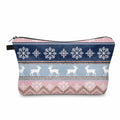 Pouch - Christmas Snowflake Blue Pink
