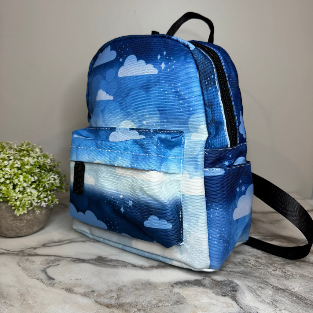 Mini Backpack - Blue Ombre Cloud
