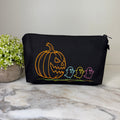 Pouch - Halloween Fall - Pumpkin Chasing Ghost Outline