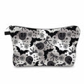 Pouch - Halloween Fall - Skull Bow Bat Spiderweb